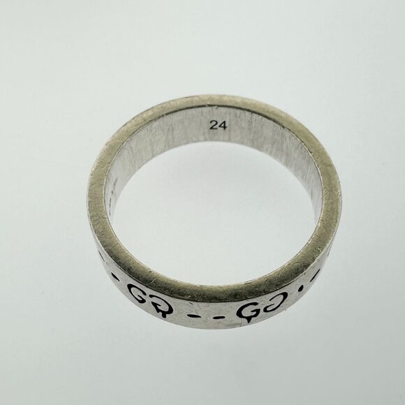 Gucci 925 Sterling Silver Ghost Ring Band - Size 10.5 - Picture 6 of 11